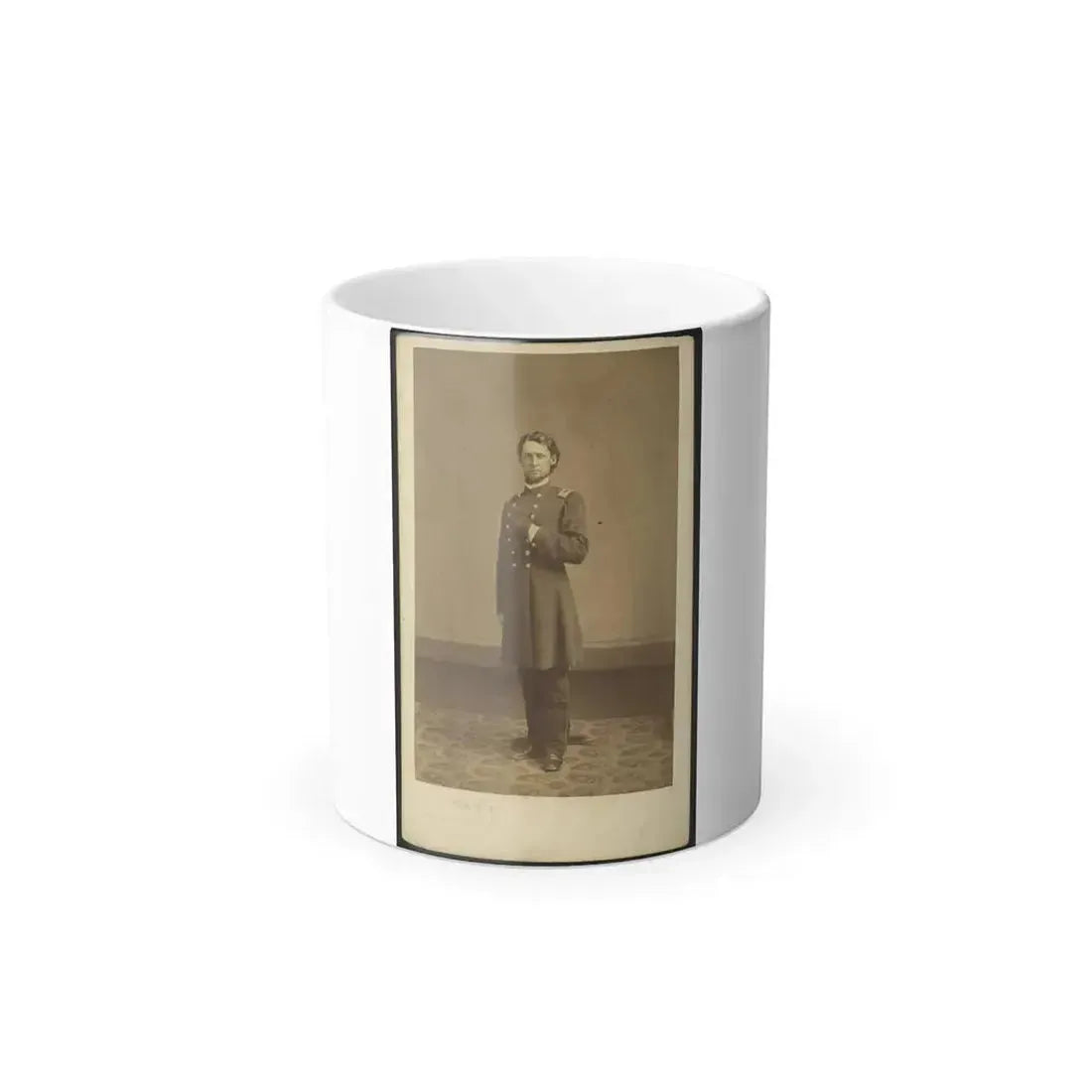 Full-Length Portrait of an Unidentified Civil War Soldier 002 (U.S. Civil War) Color Changing Coffee Mug 11oz Default Title 11oz - Go Mug Yourself