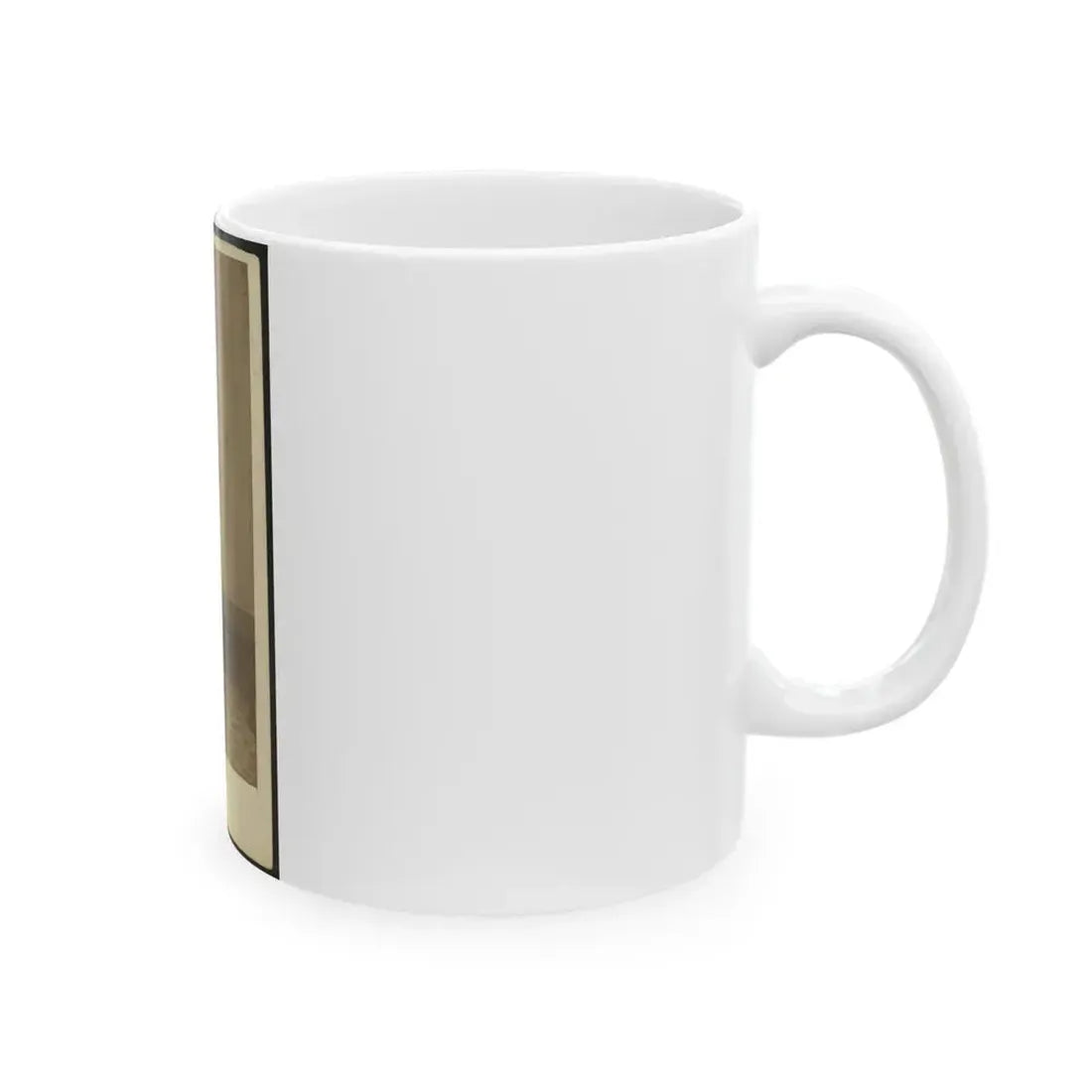 Full-Length Portrait Of An Unidentified Civil War Soldier 002 (U.S. Civil War) White Coffee Mug - Go Mug Yourself