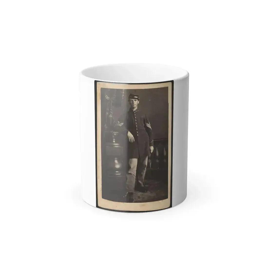 Full-Length Portrait of an Unidentified Civil War Soldier (U.S. Civil War) Color Changing Coffee Mug 11oz Default Title 11oz - Go Mug Yourself