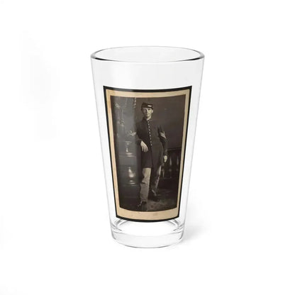 Full-Length Portrait Of An Unidentified Civil War Soldier (U.S. Civil War) Pint Glass 16oz 16oz - Go Mug Yourself