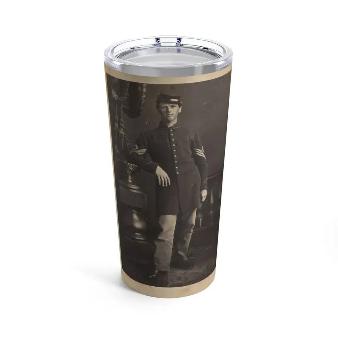 Full-Length Portrait Of An Unidentified Civil War Soldier (U.S. Civil War) Tumbler 20oz 20oz - Go Mug Yourself