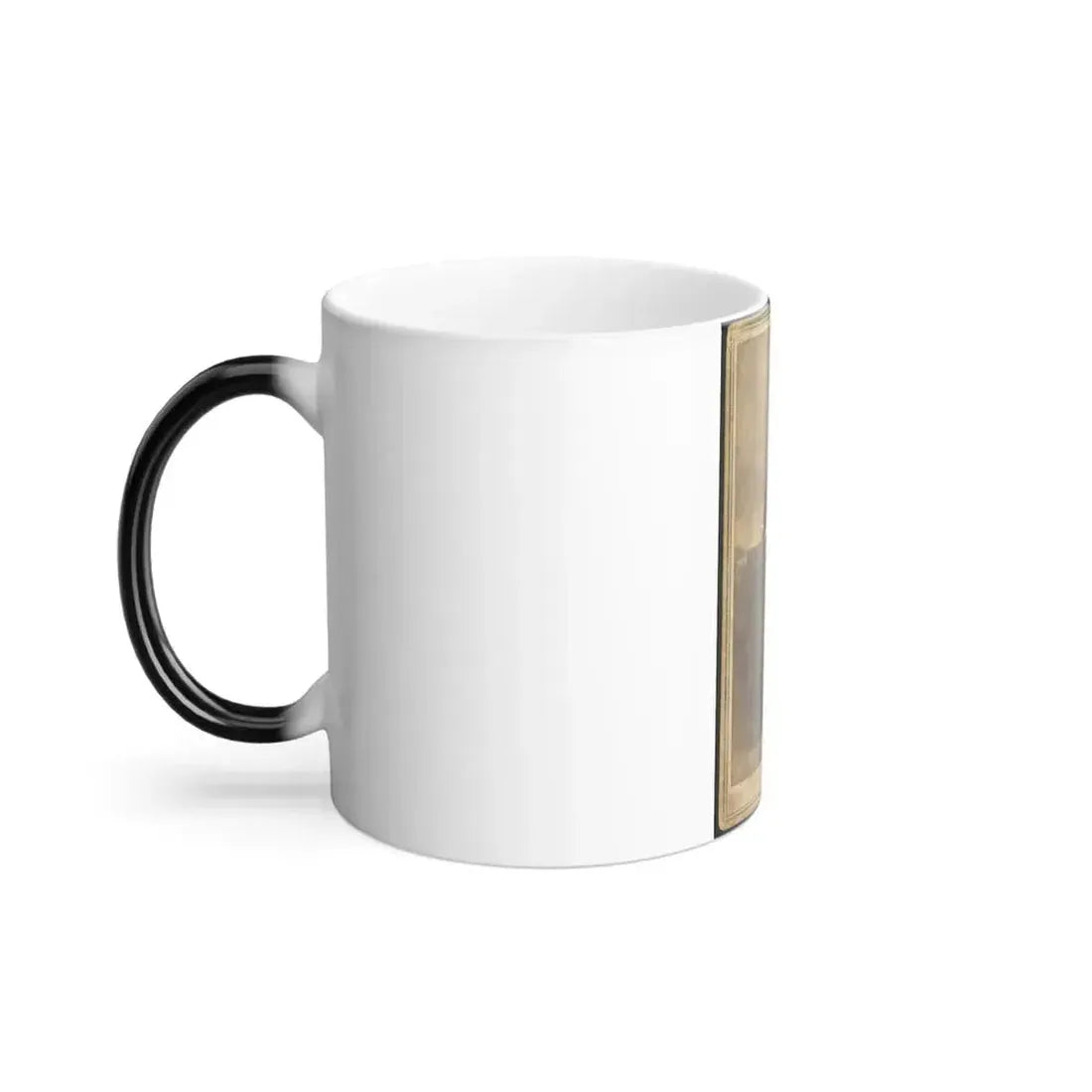 Full-Length Portrait of Unidentified Civil War Soldier Standing Next to a Table (U.S. Civil War) Color Changing Coffee Mug 11oz - Go Mug Yourself