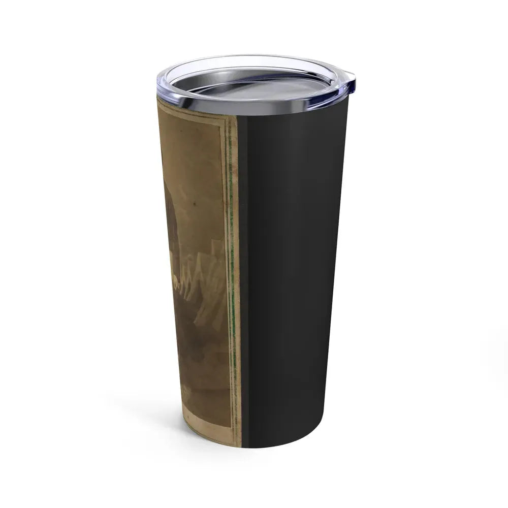 Full-Length Portrait Of Unidentified Civil War Soldier Standing Next To A Table (U.S. Civil War) Tumbler 20oz - Go Mug Yourself