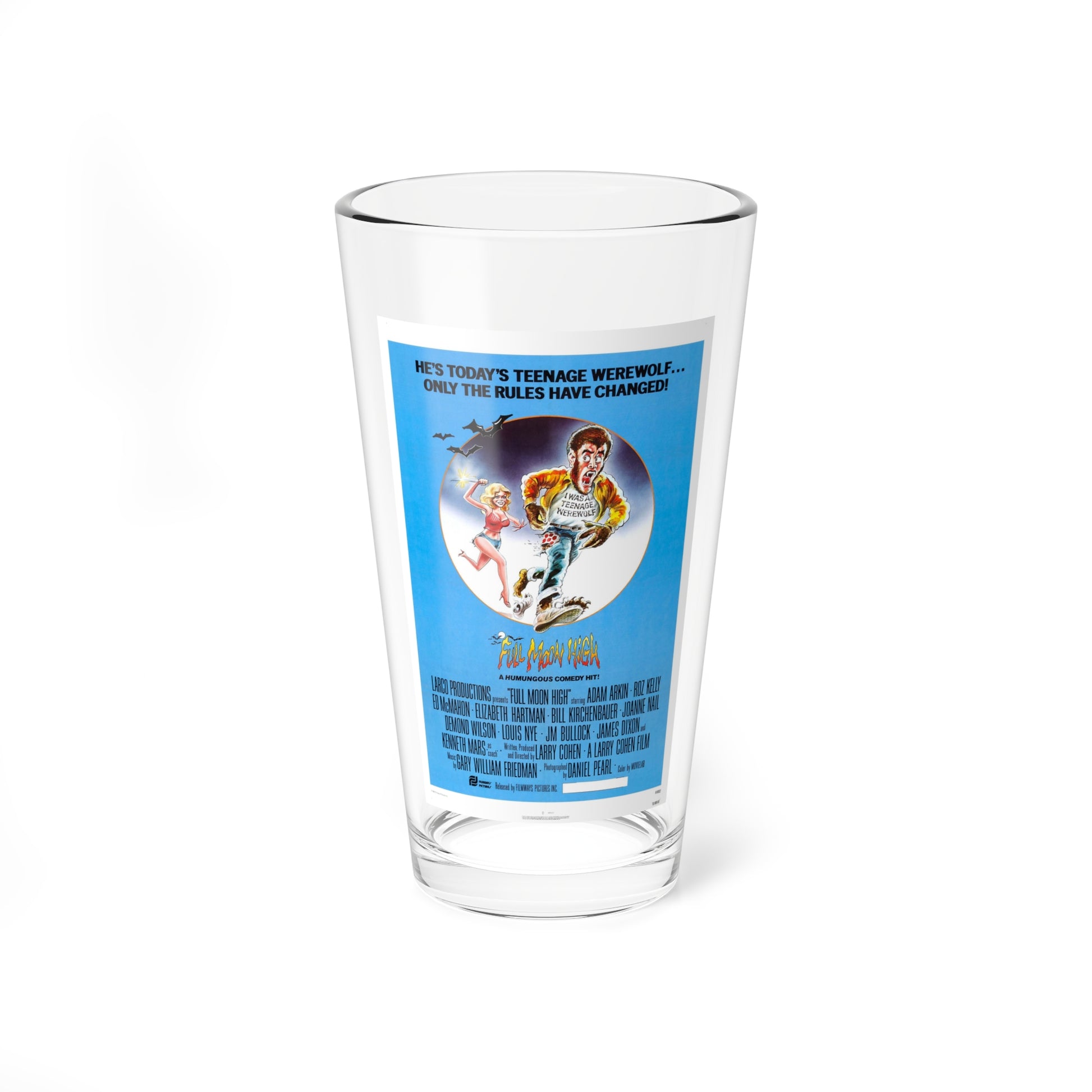 FULL MOON HIGH 1981 Movie Poster - Pint Glass 16oz-16oz-Go Mug Yourself