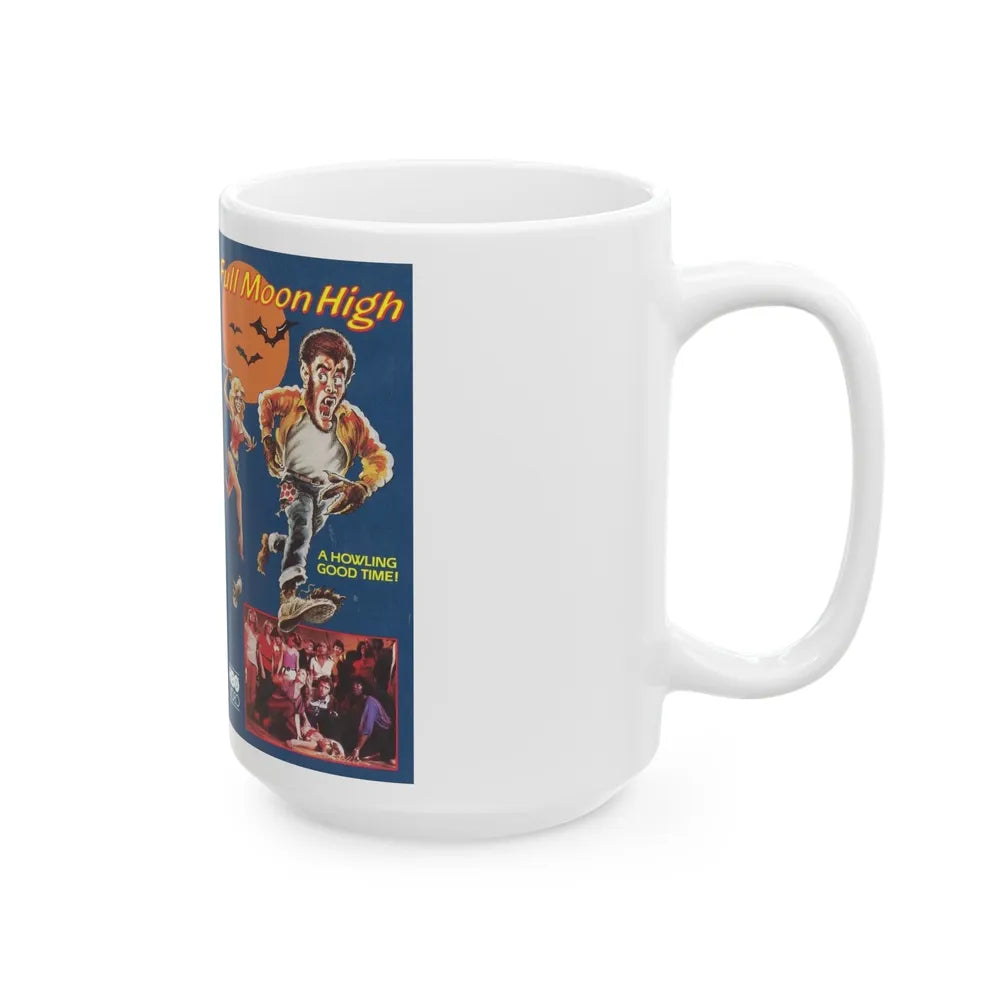 FULL MOON HIGH (VHS COVER) - White Coffee Mug-Go Mug Yourself