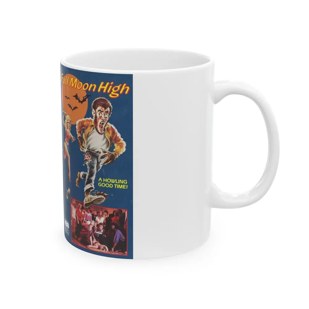 FULL MOON HIGH (VHS COVER) - White Coffee Mug-Go Mug Yourself