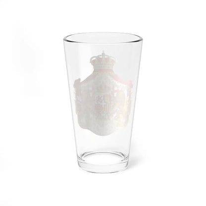 Full Ornamented Coat of Arms of Amadeo I of Spain (Spain) (Coat of Arms) Pint Glass 16oz - Go Mug Yourself