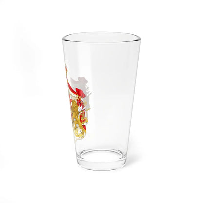 Full Ornamented Coat of Arms of Amadeo I of Spain (Spain) (Coat of Arms) Pint Glass 16oz - Go Mug Yourself
