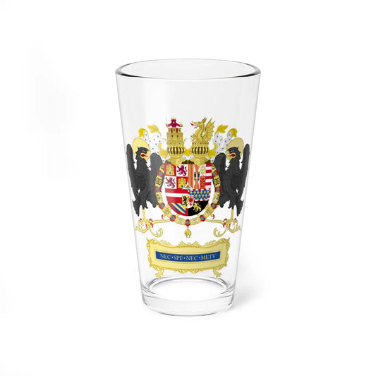 Full Ornamented Coat of arms of Philip II of Spain 1558-1580 (Spain) (Coat of Arms) Pint Glass 16oz 16oz - Go Mug Yourself