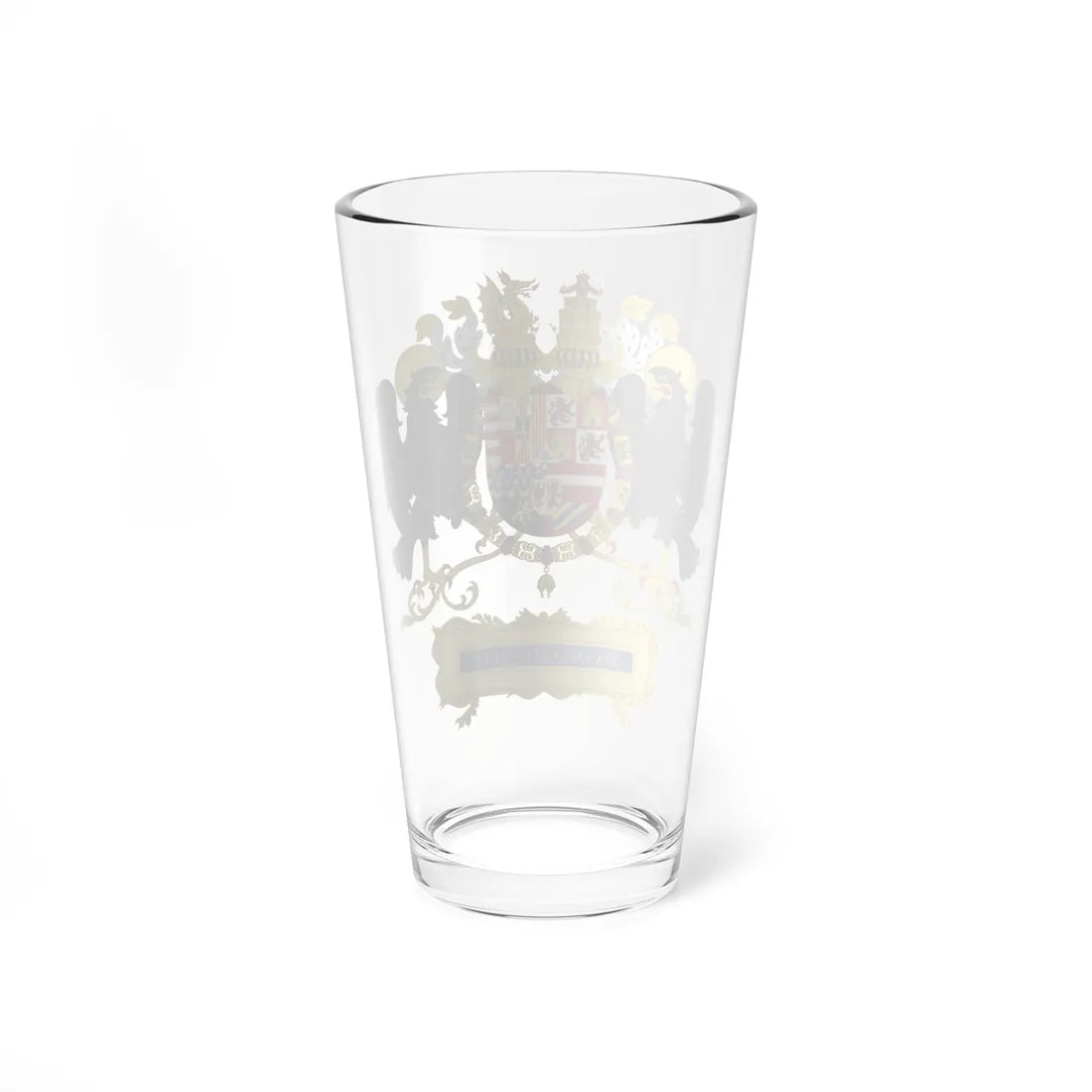 Full Ornamented Coat of arms of Philip II of Spain 1558-1580 (Spain) (Coat of Arms) Pint Glass 16oz - Go Mug Yourself