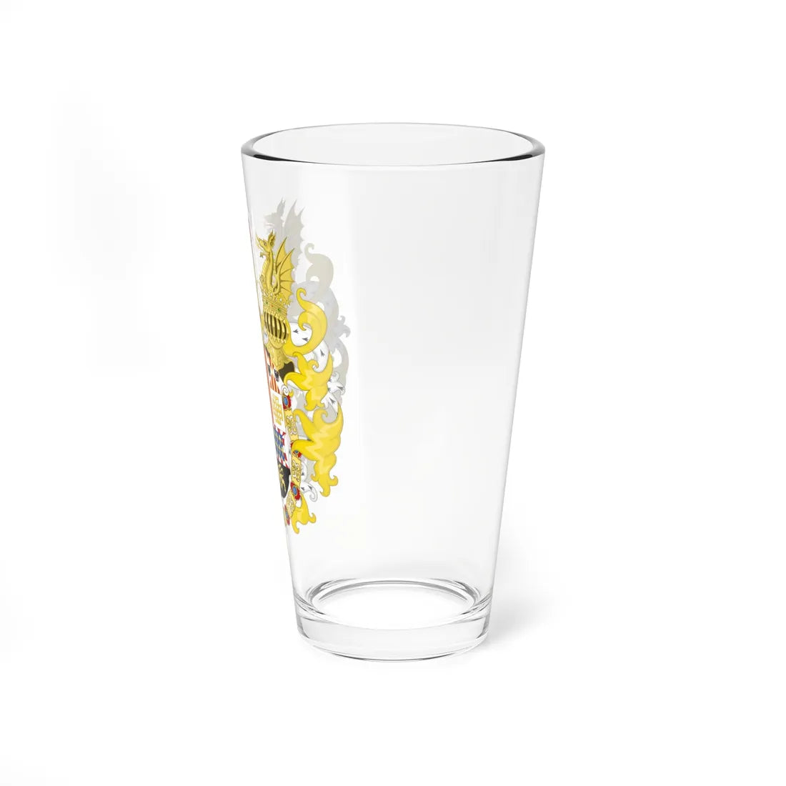 Full Ornamented Coat of Arms of Philip III and Charles V of Naples 1650-1700 (Spain) (Coat of Arms) Pint Glass 16oz - Go Mug Yourself