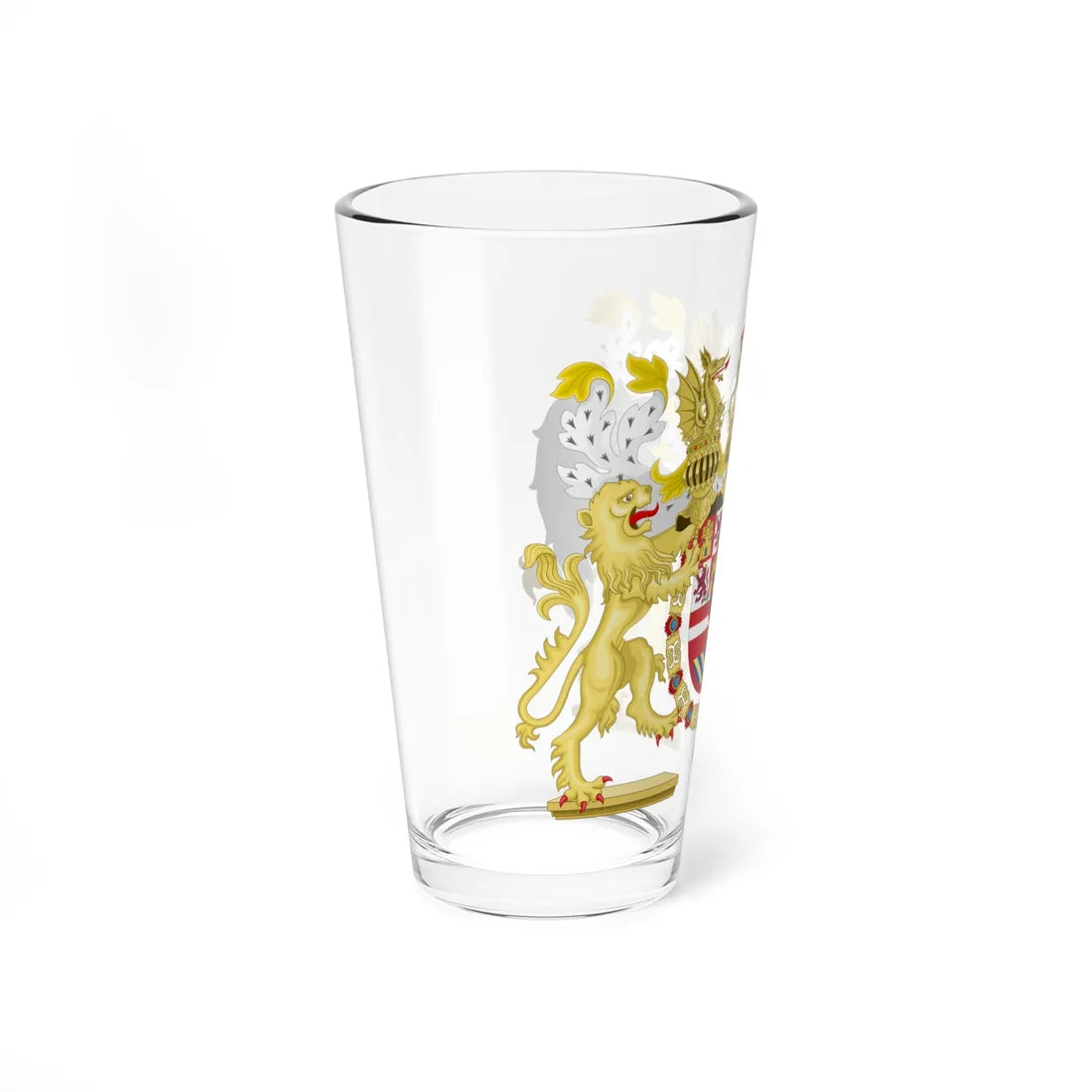 Full Ornamented Coat of Arms of Philip V of Spain with Navarre (Spain) (Coat of Arms) Pint Glass 16oz - Go Mug Yourself