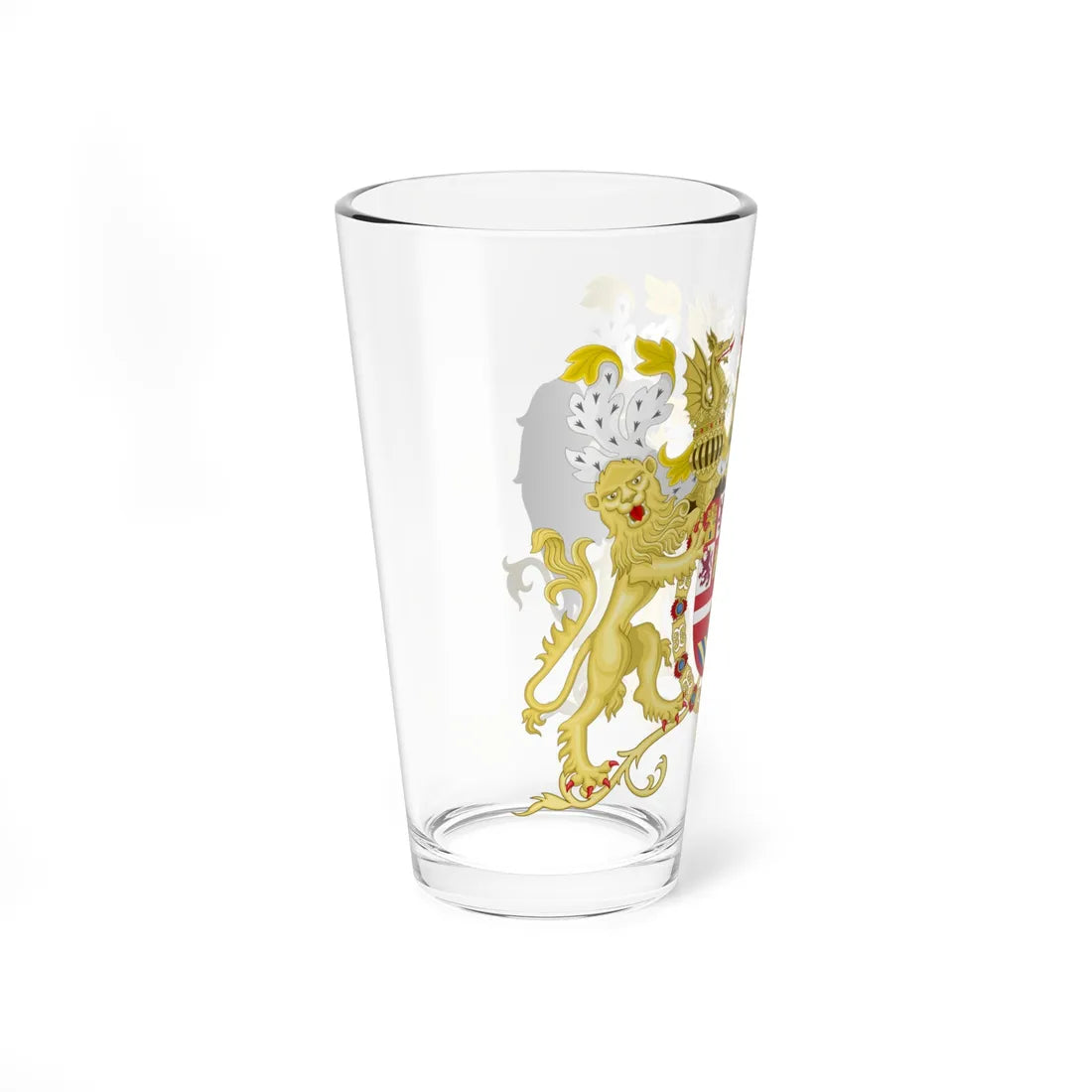 Full Ornamented Coat of Arms of Spanish House of Austria 1580-1668 (Spain) (Coat of Arms) Pint Glass 16oz - Go Mug Yourself