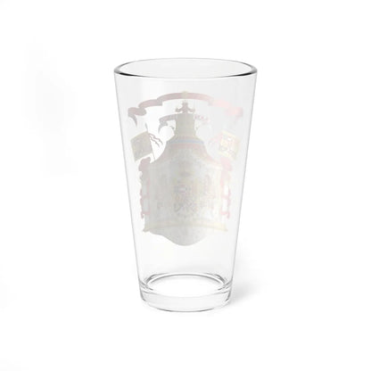 Full Ornamented Royal Coat of Arms of Spain 1761-1868 and 1874-1931 (Spain) (Coat of Arms) Pint Glass 16oz - Go Mug Yourself