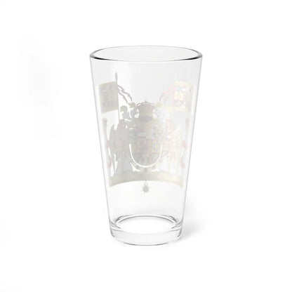 Full Ornamented Royal Coat of Arms of Spain 1931 (Spain) (Coat of Arms) Pint Glass 16oz - Go Mug Yourself