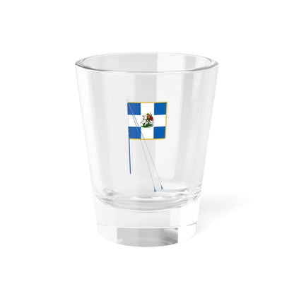 Full regimental colours of the Second Hellenic Republic (Greece) Shot Glass 1.5oz 1.5oz - Go Mug Yourself