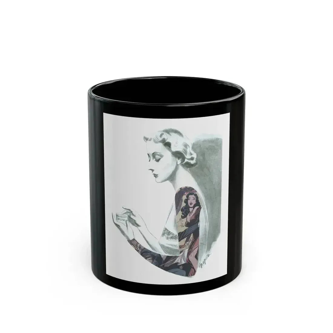 Full Sleeve, 1937 - Black Coffee Mug 11oz - Go Mug Yourself