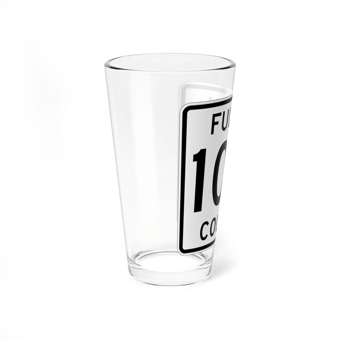 Fulton County Route 10-2 OH (Ohio) (Road Sign) Pint Glass 16oz - Go Mug Yourself