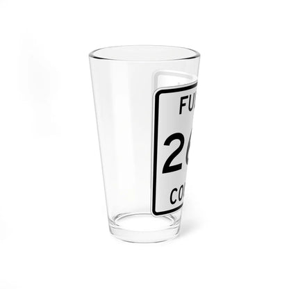 Fulton County Route 26-2 (Ohio) (Road Sign) Pint Glass 16oz - Go Mug Yourself
