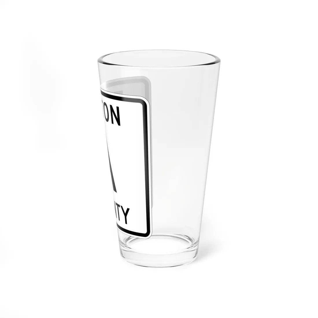 Fulton County Route A OH (Ohio) (Road Sign) Pint Glass 16oz - Go Mug Yourself