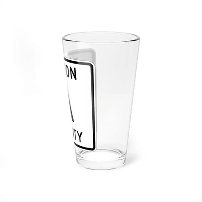 Fulton County Route A OH (Ohio) (Road Sign) Pint Glass 16oz - Go Mug Yourself