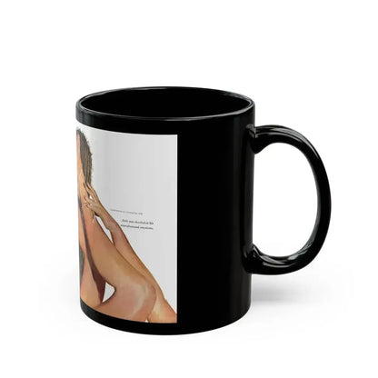 Fun in the Sun (1), Cosmopolitan, November 1953 - Black Coffee Mug - Go Mug Yourself