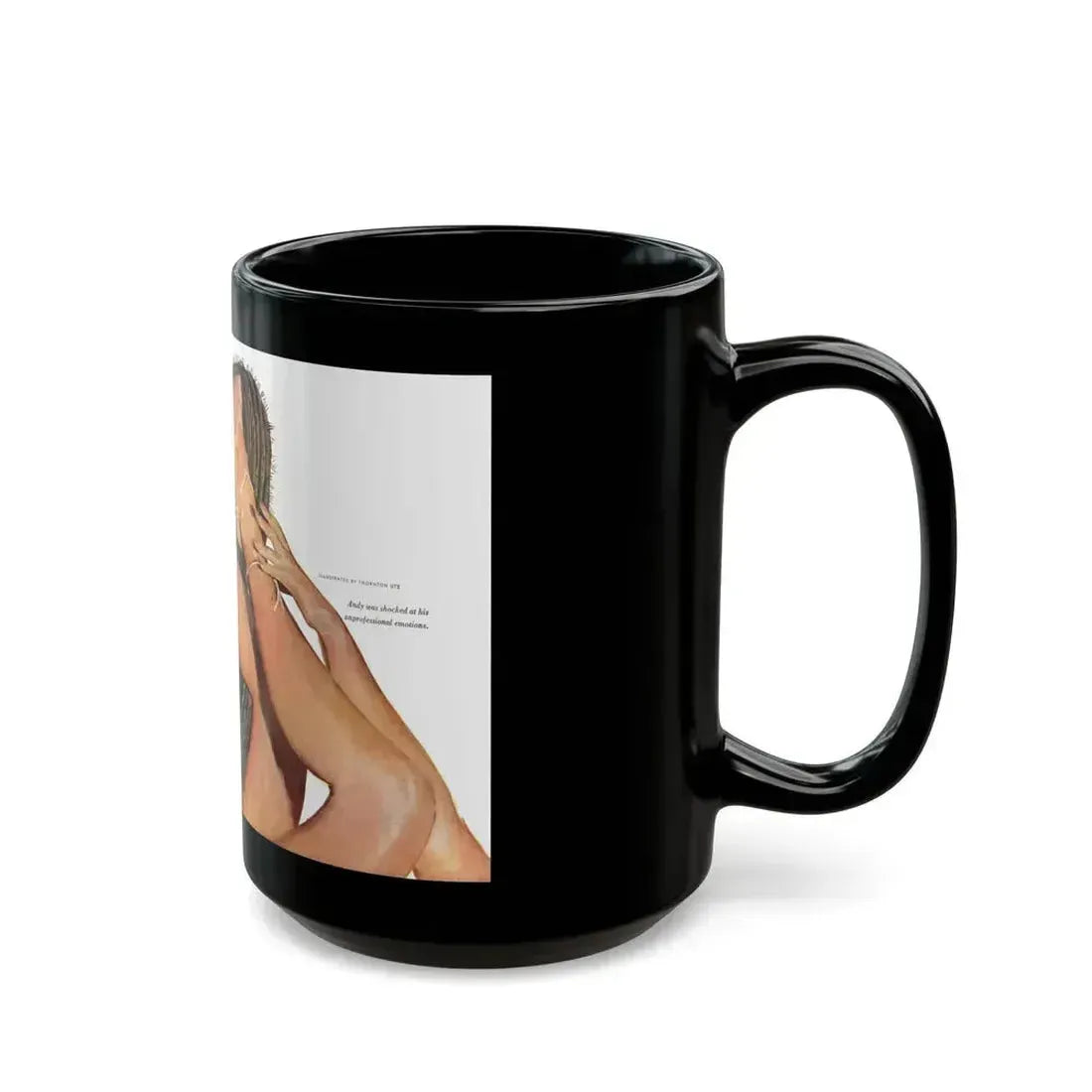 Fun in the Sun (1), Cosmopolitan, November 1953 - Black Coffee Mug - Go Mug Yourself