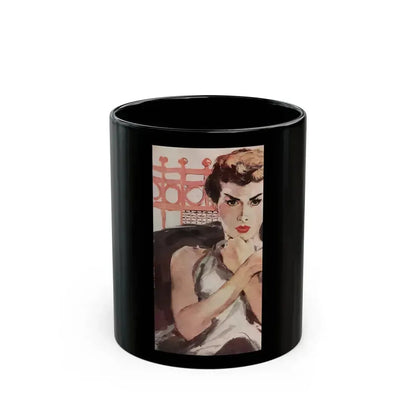 Fun in the Sun (2), Cosmopolitan, November 1953 - Black Coffee Mug 11oz - Go Mug Yourself