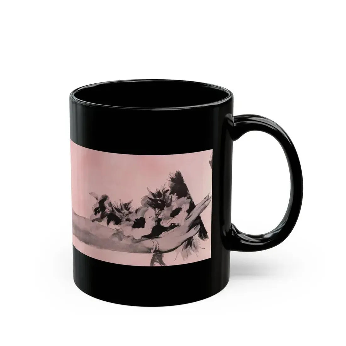 Fun in the Sun (3), Cosmopolitan, November 1953 - Black Coffee Mug - Go Mug Yourself