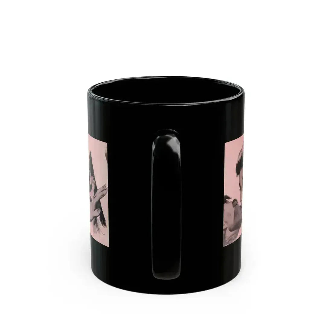 Fun in the Sun (3), Cosmopolitan, November 1953 - Black Coffee Mug - Go Mug Yourself