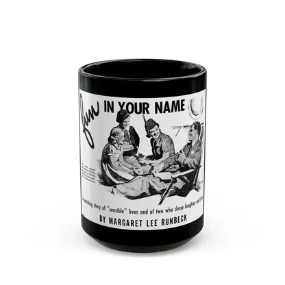 Fun In Your Name, Liberty, November 26, 1938 - Black Coffee Mug 15oz - Go Mug Yourself