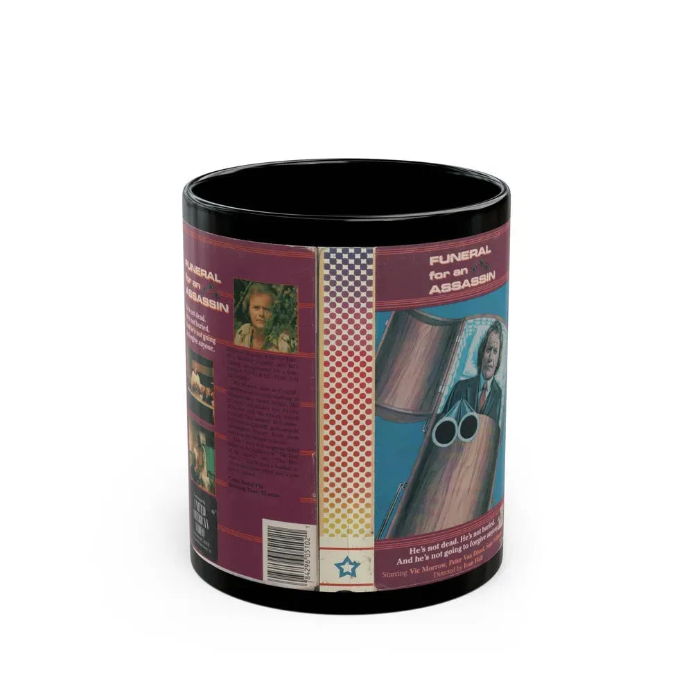 FUNERAL FOR AN ASSASSIN (VHS COVER) - Black Coffee Mug 11oz - Go Mug Yourself