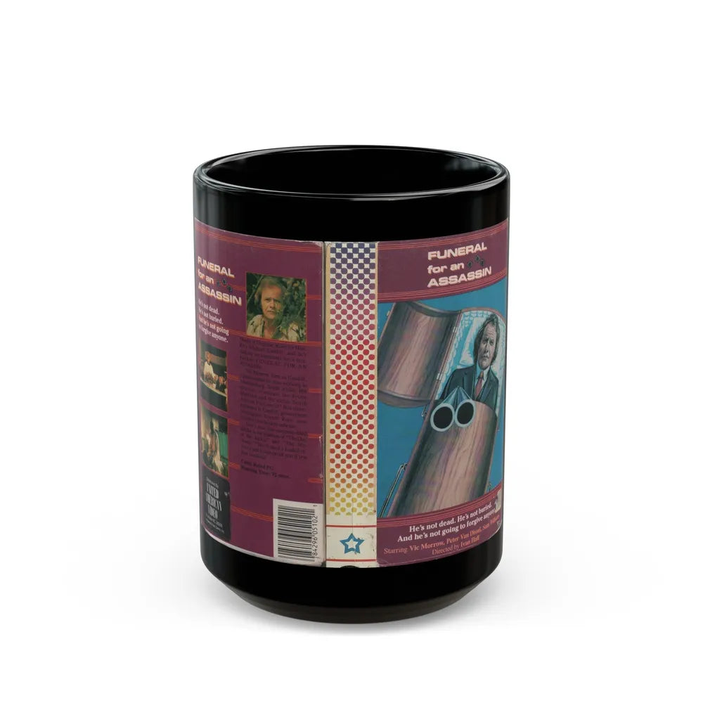 FUNERAL FOR AN ASSASSIN (VHS COVER) - Black Coffee Mug-15oz-Go Mug Yourself