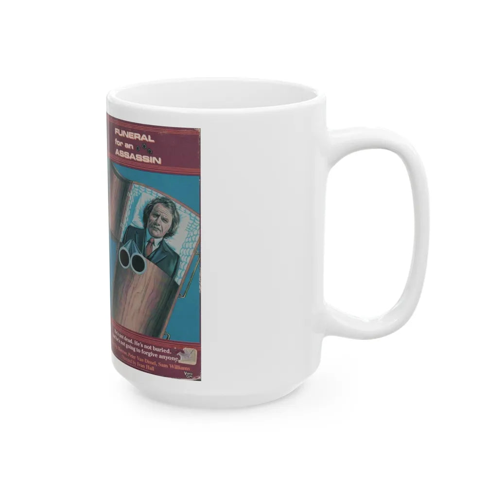 FUNERAL FOR AN ASSASSIN (VHS COVER) - White Coffee Mug-Go Mug Yourself