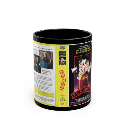 FUNHOUSE ESSELTE CIC VIDEO (VHS COVER) - Black Coffee Mug-11oz-Go Mug Yourself