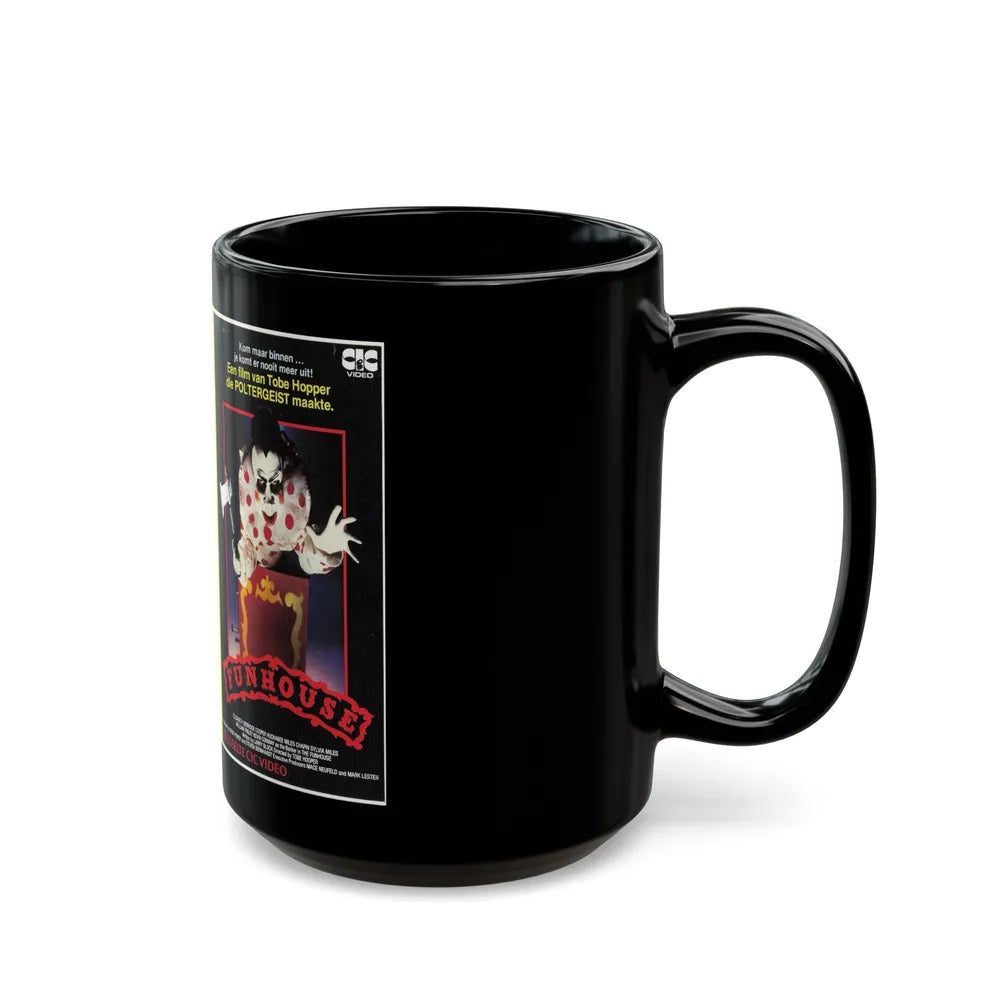 FUNHOUSE ESSELTE CIC VIDEO (VHS COVER) - Black Coffee Mug-Go Mug Yourself