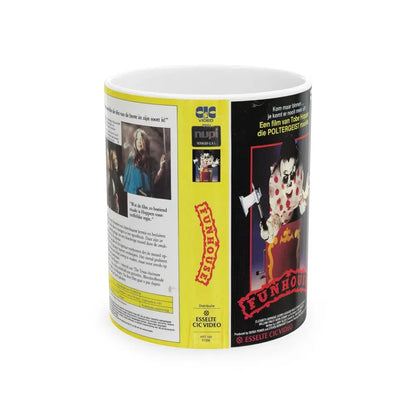 FUNHOUSE ESSELTE CIC VIDEO (VHS COVER) - White Coffee Mug 11oz - Go Mug Yourself