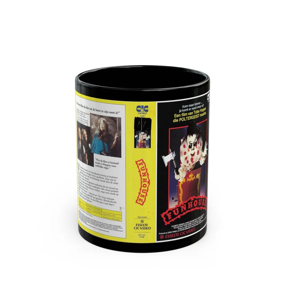 FUNHOUSE (VHS COVER) - Black Coffee Mug-11oz-Go Mug Yourself