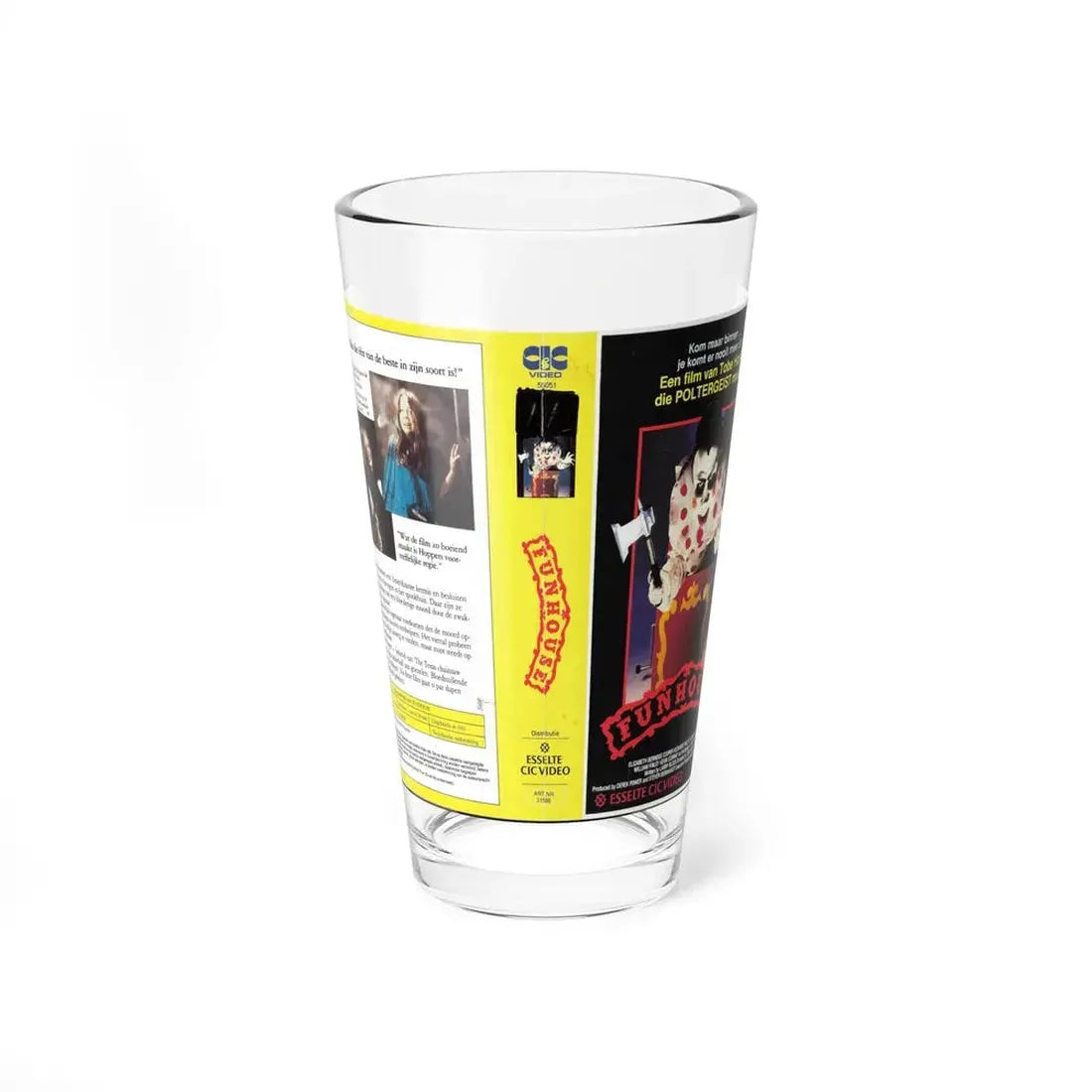 FUNHOUSE (VHS COVER) Pint Glass 16oz 16oz - Go Mug Yourself