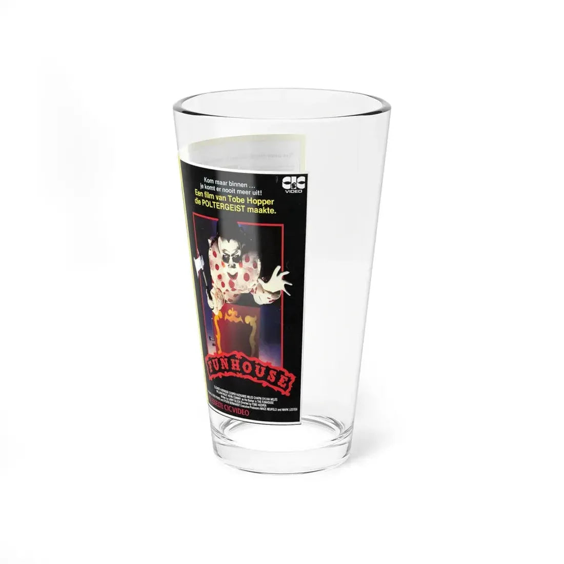 FUNHOUSE (VHS COVER) Pint Glass 16oz - Go Mug Yourself