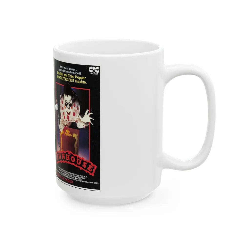 FUNHOUSE (VHS COVER) - White Coffee Mug-Go Mug Yourself