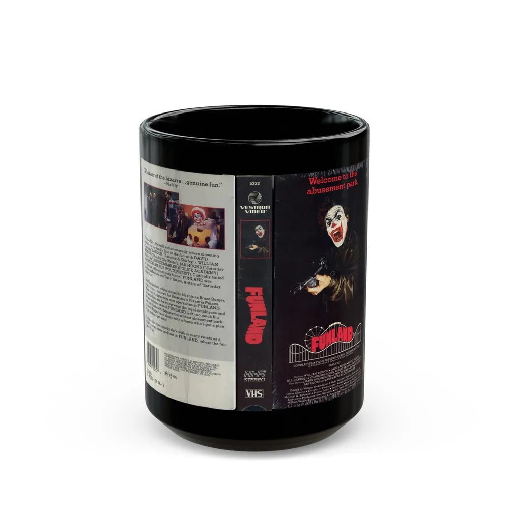 FUNLAND (VHS COVER) - Black Coffee Mug-15oz-Go Mug Yourself