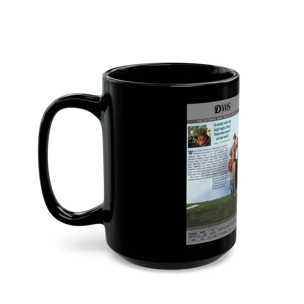 FUNNY FARM CHEVY CHASE (VHS COVER) - Black Coffee Mug-Go Mug Yourself