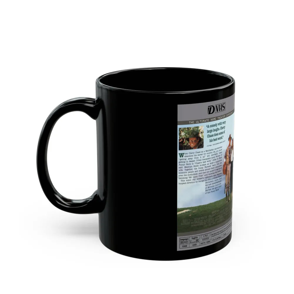 FUNNY FARM CHEVY CHASE (VHS COVER) - Black Coffee Mug-Go Mug Yourself