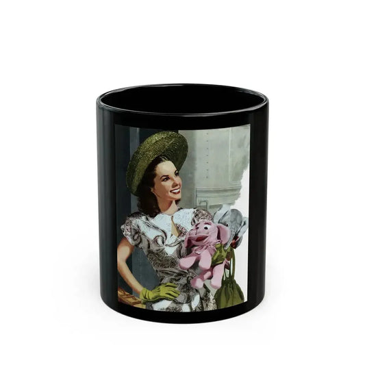 Funny That Way, Woman's Home Companion, January 1948 - Black Coffee Mug 11oz - Go Mug Yourself