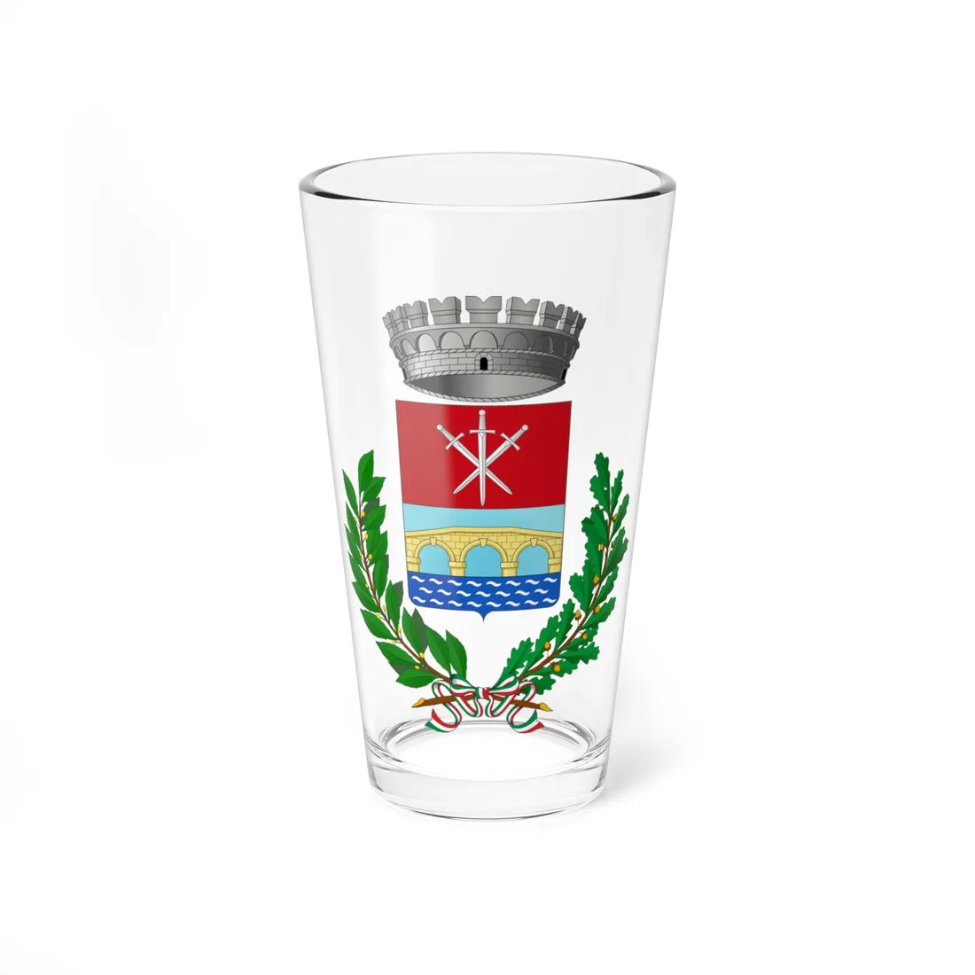 Furtei-Stemma (Italy) (Coat of Arms) Pint Glass 16oz 16oz - Go Mug Yourself