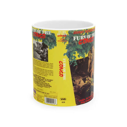 FURY OF THE CONGO (VHS COVER) - White Coffee Mug 11oz - Go Mug Yourself