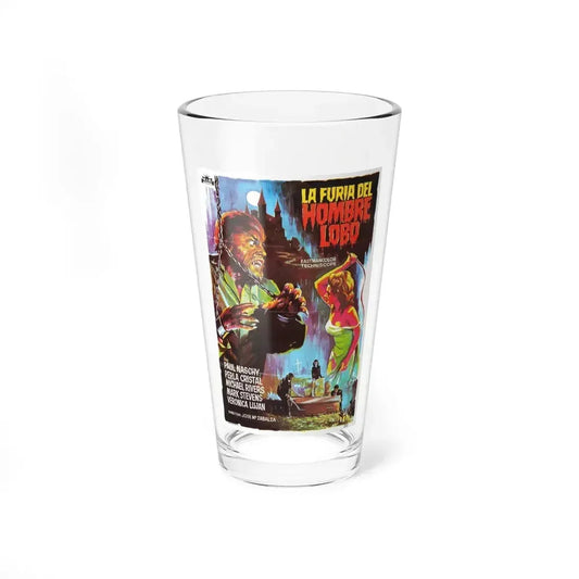 FURY OF THE WOLFMAN 1974 Movie Poster - Pint Glass 16oz 16oz - Go Mug Yourself