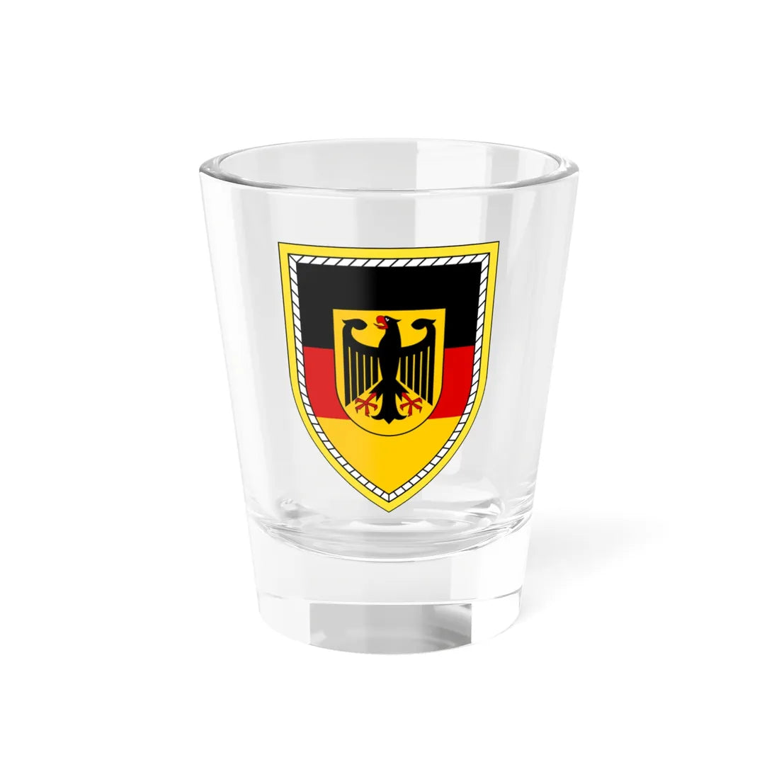 FüUstgKdo Bw (Germany) (Coat of Arms) Shot Glass 1.5oz 1.5oz - Go Mug Yourself