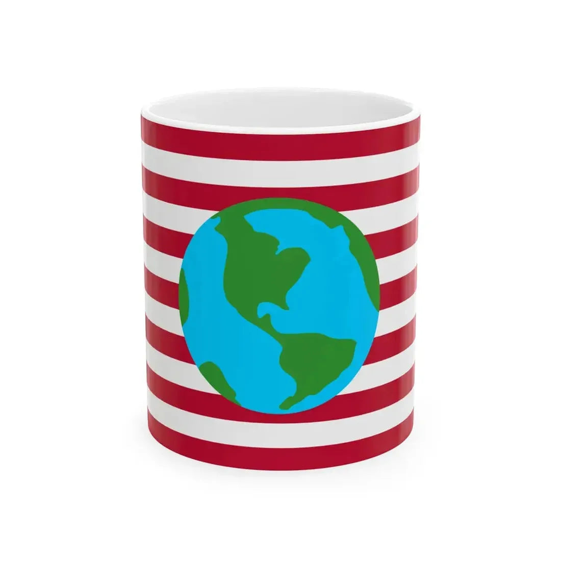 Futurama Earth Flag (United States) White Coffee Mug 11oz - Go Mug Yourself